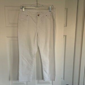 INC Women's White Jean Capri Pants